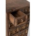 Armoire 12 tiroirs en bois marron 37.5x34x82.5 cm