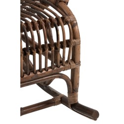 ROCKING CHAIR RATAN MARRON