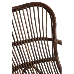 ROCKING CHAIR RATAN MARRON