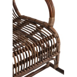 ROCKING CHAIR RATAN MARRON