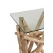 Console en verre naturel 97x47x77.5 cm