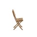 Chaise pliante en bois naturel 54x45x85 cm