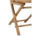 Chaise pliante en bois naturel 54x45x85 cm