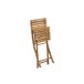 Chaise pliante en bois naturel 54x45x85 cm