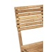 Chaise pliante en bois naturel 54x45x85 cm