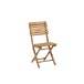 Chaise pliante en bois naturel 54x45x85 cm