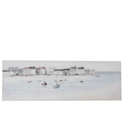 TABLEAU PORT CANEVAS ANTIQUE BLANC/BLEU