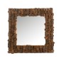 Miroir carré en bois recyclé 90*90cm