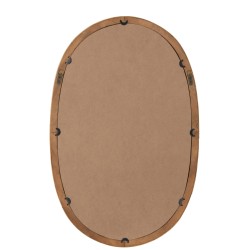 Miroir oval en rotin naturel 61*95cm