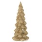 Árbol de navidad helado cristal brillante oro Alt. 35 cm