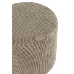 Puf de tela gris de 43x43x35 cm