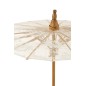 Parasol en textile blanc 44x44x54 cm