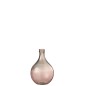 Vase en verre transparent saumon 28x29x43cm