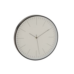 Horloge murale aluminium noir 40 cm