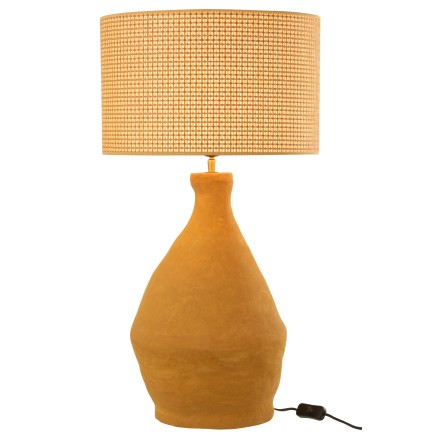 LAMP INDUS PAPER MACHE YELLOW