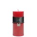 Bougie cylindrique 72H en Paraffine Fuchsia 7x7x15 cm