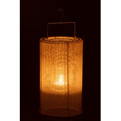 LANTERN HANG CYL MET/POL WHI L