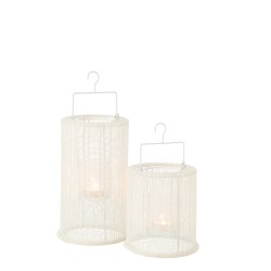 LANTERN HANG CYL MET/POL WHI L