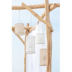 LANTERN HANG CYL MET/POL WHI L