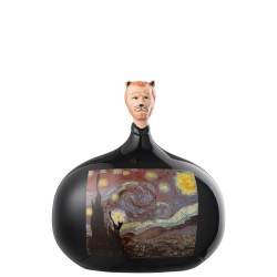 Figure Les Chartistes en poterie multicolore 20x15.5x22 cm