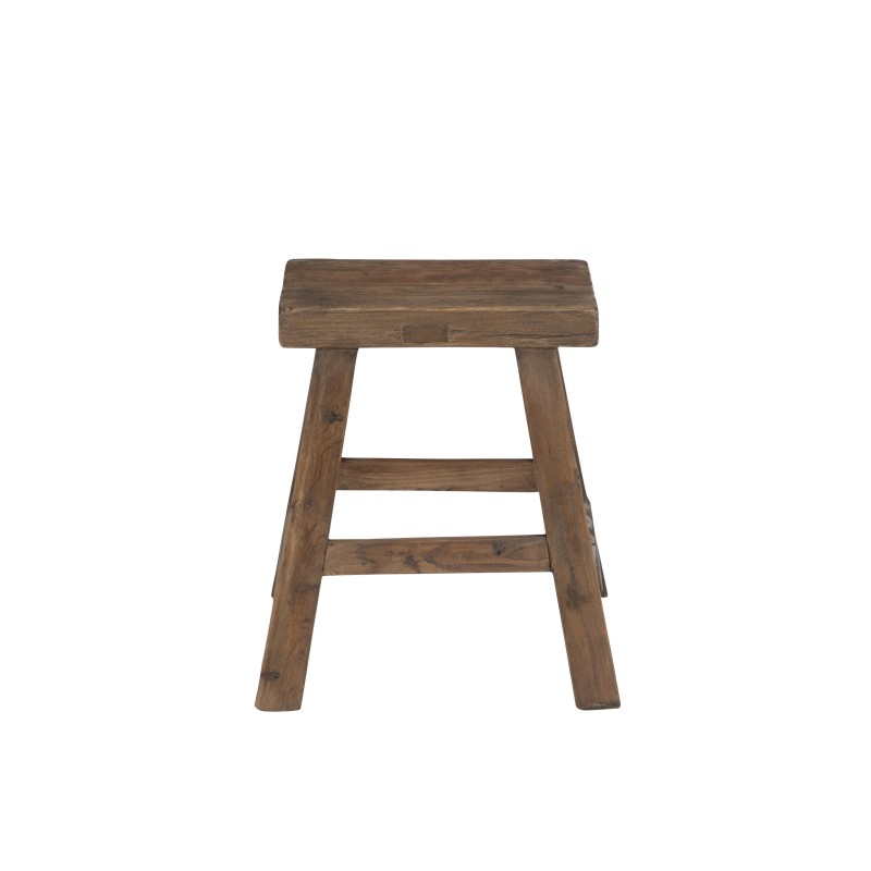 Tabouret en bois marron 41x38x45 cm