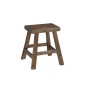 Tabouret en bois marron 41x38x45 cm