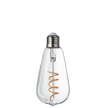 Ampoule E27 en verre transparent 6.5x6.5x14.5 cm