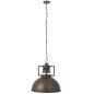 Lampada sospesa industriale in metallo grigio L55*L55*H147cm