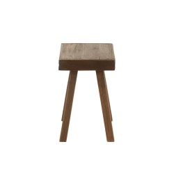 Tabouret en bois marron 40x30x46 cm