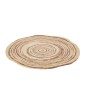 Tapis rond en bois naturel 79x79x1 cm