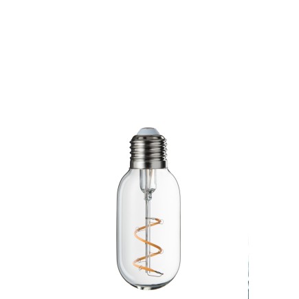 Ampoule E27 en verre transparent 4.5x4.5x11.5 cm