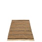 Tapis tressé en feuille de palme marron 215x151x1 cm