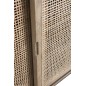 Armoire basse 3 portes coulissantes en bois naturel 160.5x45x85.5 cm