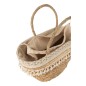 Sac de plage en rotin en bois naturel 49x24x46 cm