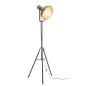 Lampe sur pied en métal gris 58x58x150 cm