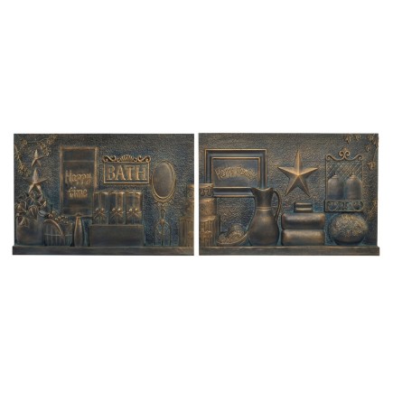 Décoration murale DKD Home Decor Traditionnel (2 pcs)