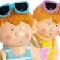 Figurine Décorative DKD Home Decor Fibre de Verre Enfants (2 pcs) (23 x 19 x 40 cm)