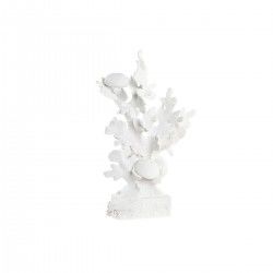 Figura Decorativa DKD Home Decor Blanco Coral Mediterráneo 28,5 x 16,5 x 42,4 cm
