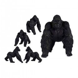 Figurine Décorative Gorille Noir Résine (30 x 36 x 45 cm)
