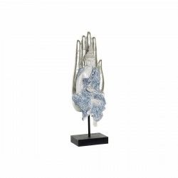Figurine Décorative DKD Home Decor 8424001712205 Champagne Bleu Buda Oriental 14 x 11 x 41 cm