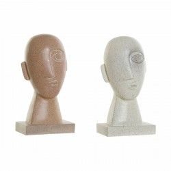 Figurine Décorative DKD Home Decor Beige Terre cuite Résine (14.5 x 10.5 x 27.5 cm) (2 pcs)