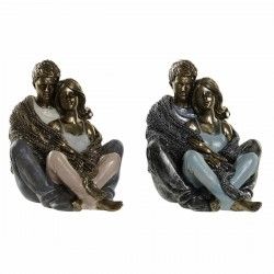 Figurine Décorative DKD Home Decor Cuivre 12 x 10,5 x 12 cm Couple (2 Unités)