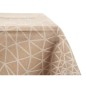 Nappe Abstrait Beige Jacquard Blanc (140 x 180 cm)