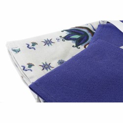 Nappe et serviettes de table  Bleu Coton Blanc (25 x 26 x 0,5 cm) (150 x 250 x 0.5 cm) (2 pcs)