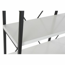 Étagère Thyann Noir Métal MDF Blanc (110 x 30 x 150 cm)