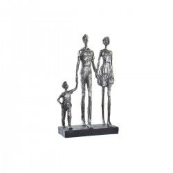 Figura Decorativa DKD Home Decor Plateado Negro Resina Moderno Familia (26 x 11,5 x 41,5 cm)