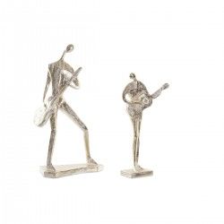 Figurine Décorative DKD Home Decor Doré Résine Musicien Traditionnel (21 x 13 x 42 cm) (2 Unités)