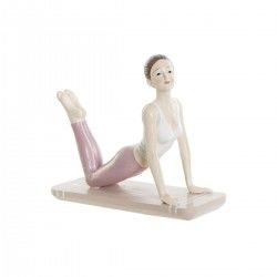 Figurine Décorative DKD Home Decor 16 x 6 x 13 cm Scandi Rose Yoga