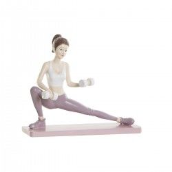 Figurine Décorative DKD Home Decor 20 x 8 x 16,5 cm Scandi Rose Yoga