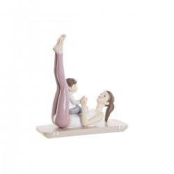 Figurine Décorative DKD Home Decor 15,5 x 6,5 x 17 cm Scandi Rose Yoga